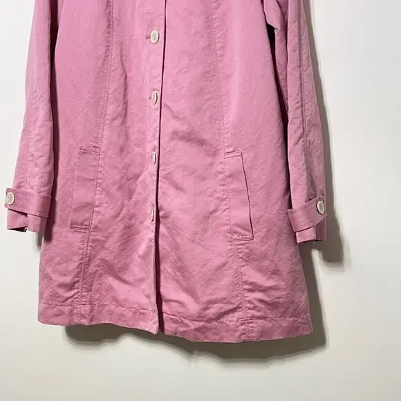J. Jill Lightweight Jacket Womens Small Dusty Pink Linen Blend Lined Spring Coat - Picture 8 of 11